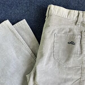 Vintage 90s H.I.S Pants Women's 29x30 Beige Corduroy Straight Leg Casual Chino
